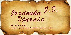 Jordanka Đurčić vizit kartica